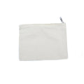 Canvas Zip Pouch 9.5X7.5In Approx White 1 Pc Ib