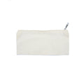 Canvas Zip Pouch 9X4 In Approx White 1 Pc
