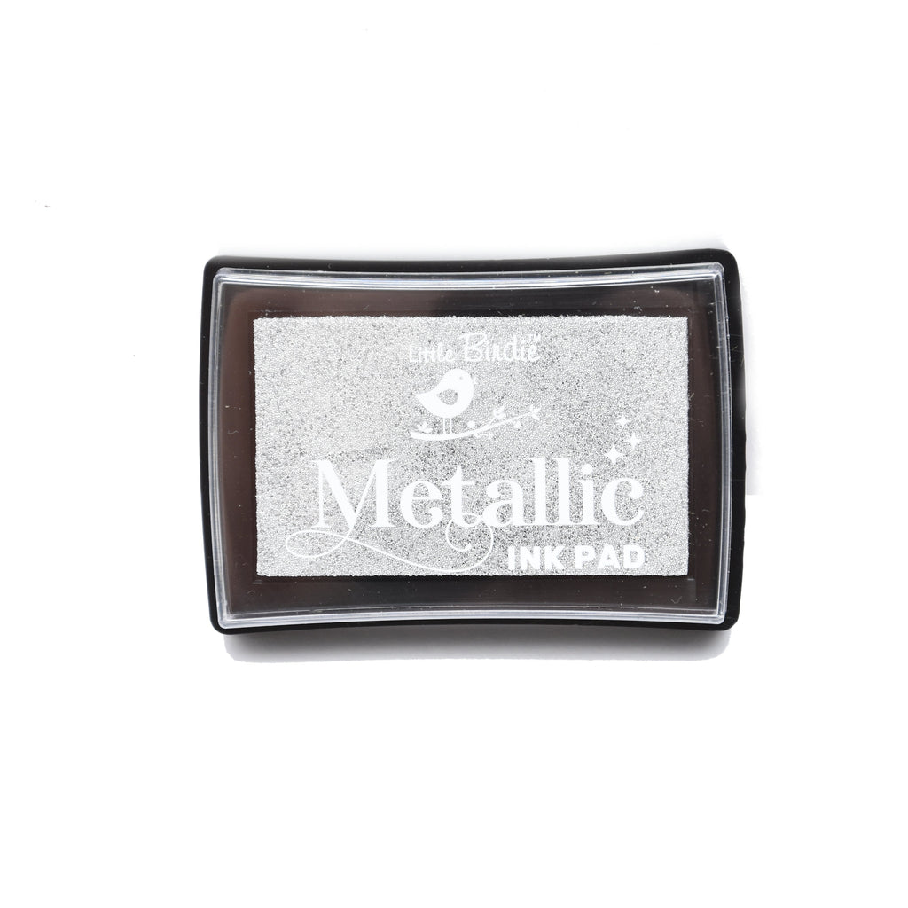 Metallic Ink Pad Silver Dust 1Pc