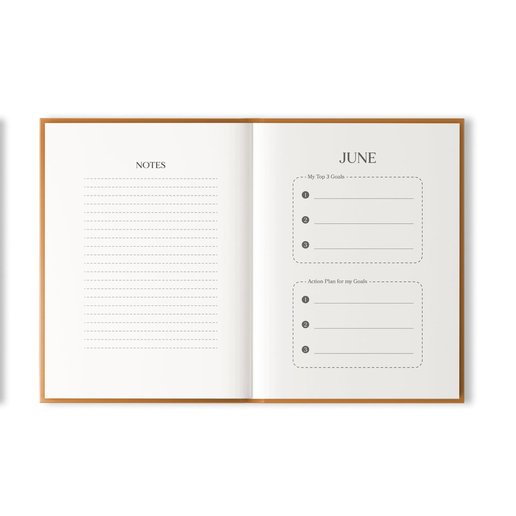 Yearly Planner Rise And Shine 176pages A5 size 1 Book