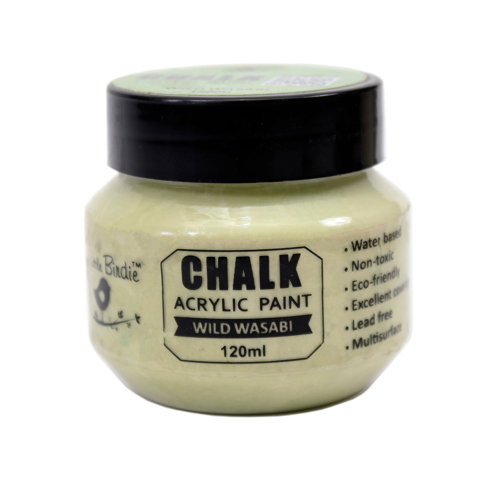 Home Decor Chalk Paint Wild Wasabi 120ml Bottle