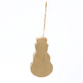 Christmas Paper Mache Hanging Snowman 6 x 3.5cm 1pc