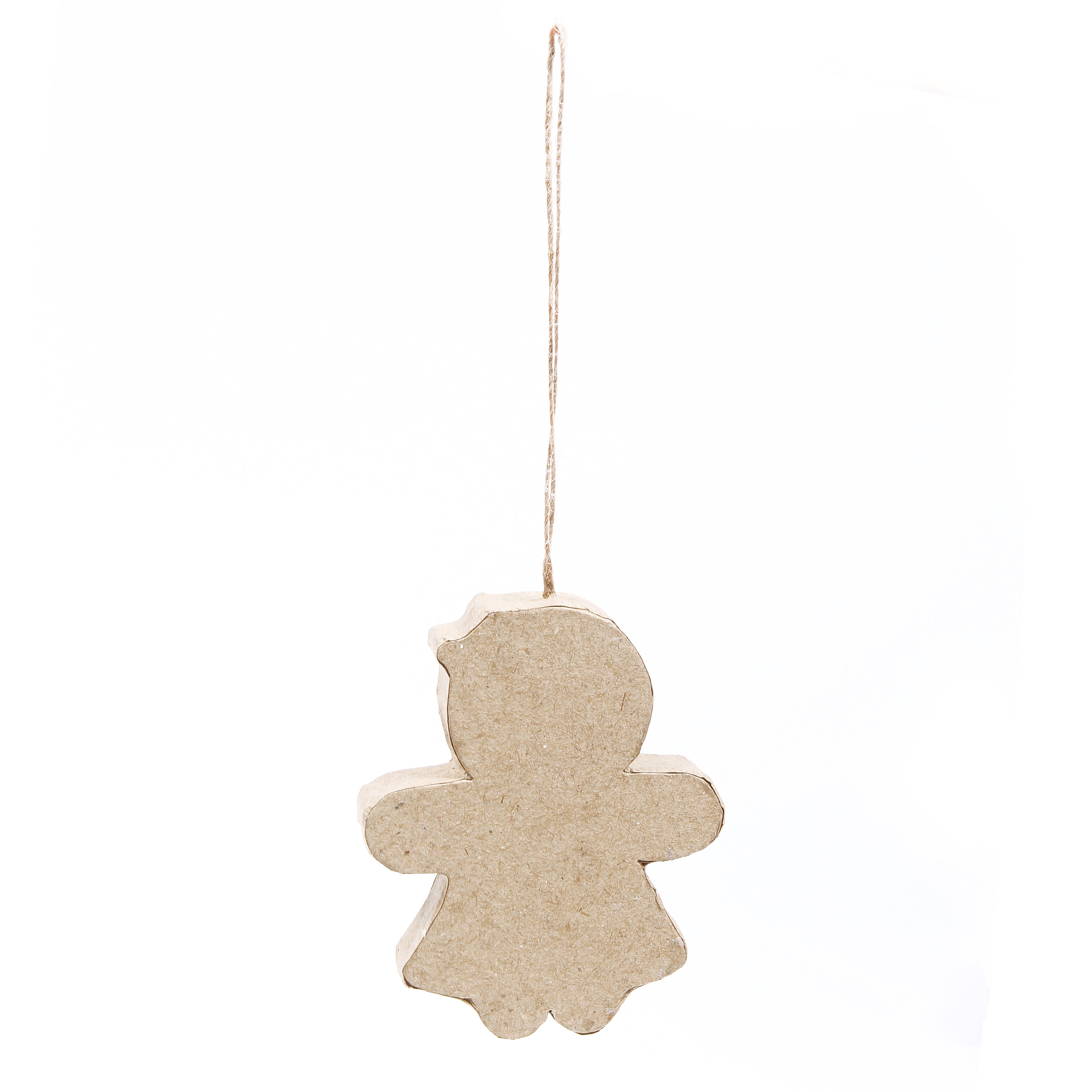 Christmas Paper Mache Hanging Angel 9.5 x 8.6 cm 1pc