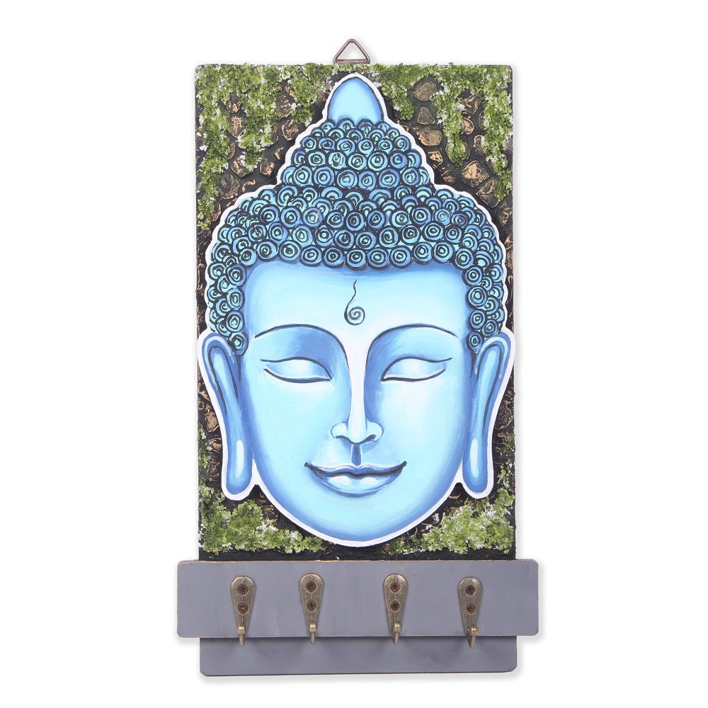MDF Buddha Key Holder Approx 28.8 X 15Cm 2Mm Thick Buddha Approx 22.2 X 15Cm 5.5Mm Thick 1Pc Lb