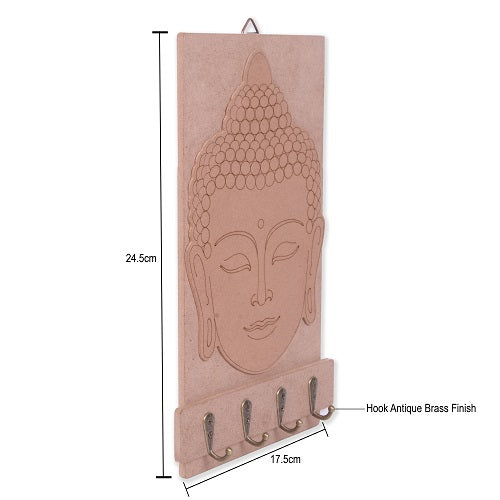 MDF Buddha Key Holder Approx 28.8 X 15Cm 2Mm Thick Buddha Approx 22.2 X 15Cm 5.5Mm Thick 1Pc Lb