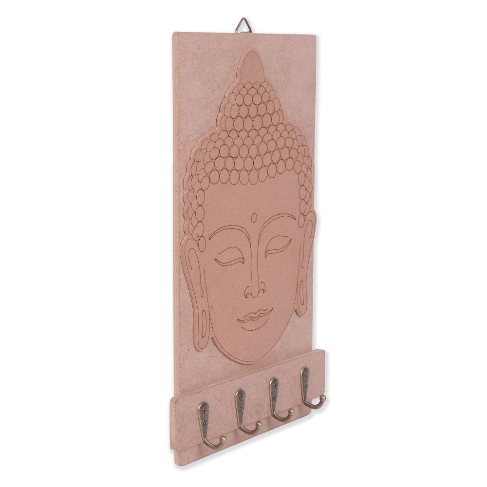 MDF Buddha Key Holder Approx 28.8 X 15Cm 2Mm Thick Buddha Approx 22.2 X 15Cm 5.5Mm Thick 1Pc Lb