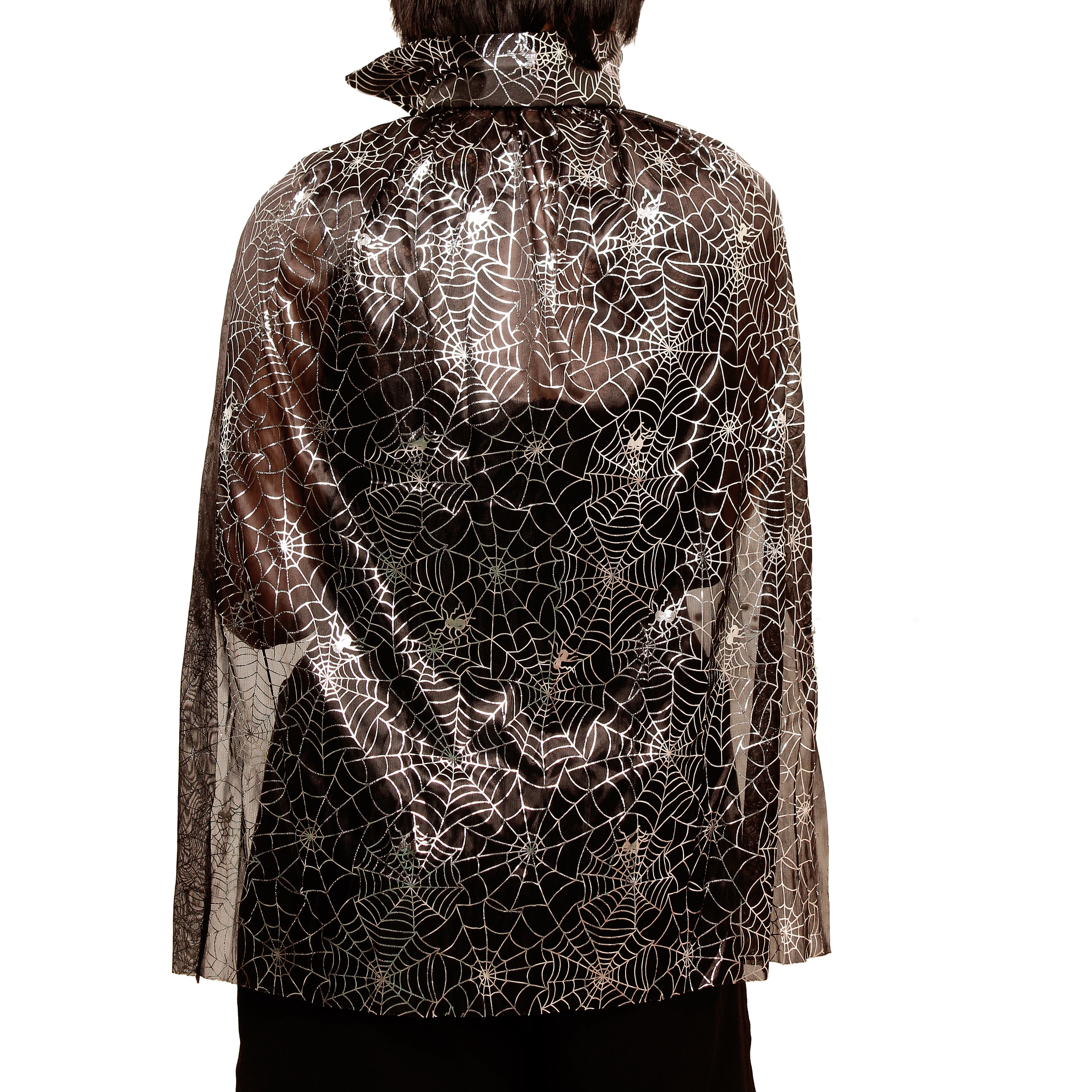 Witches Cape - Kids Small Spider Web - 76 x 70cm (30 x 27.5)