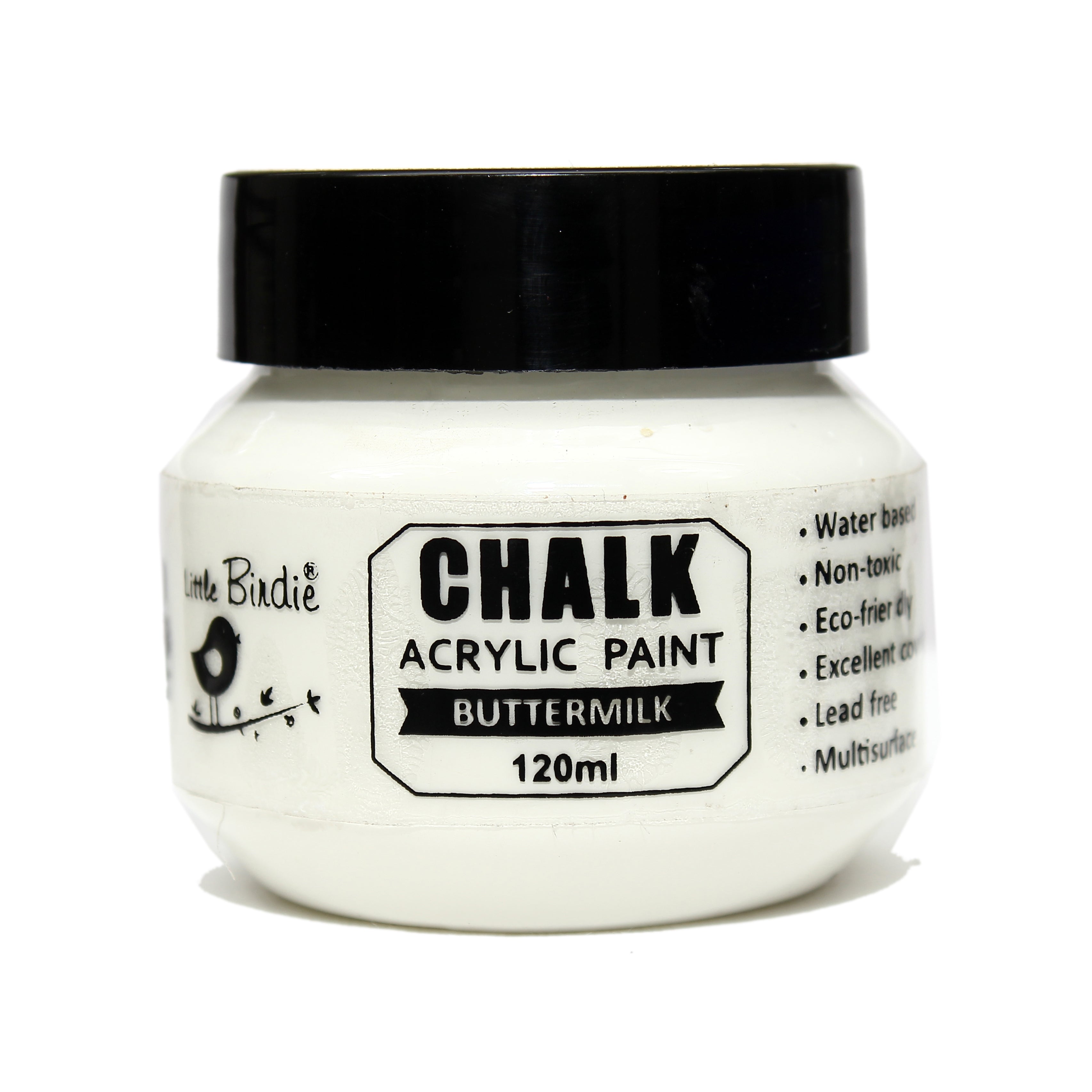 Home Decor Chalk Paint Buttermilk 120ml Bottle