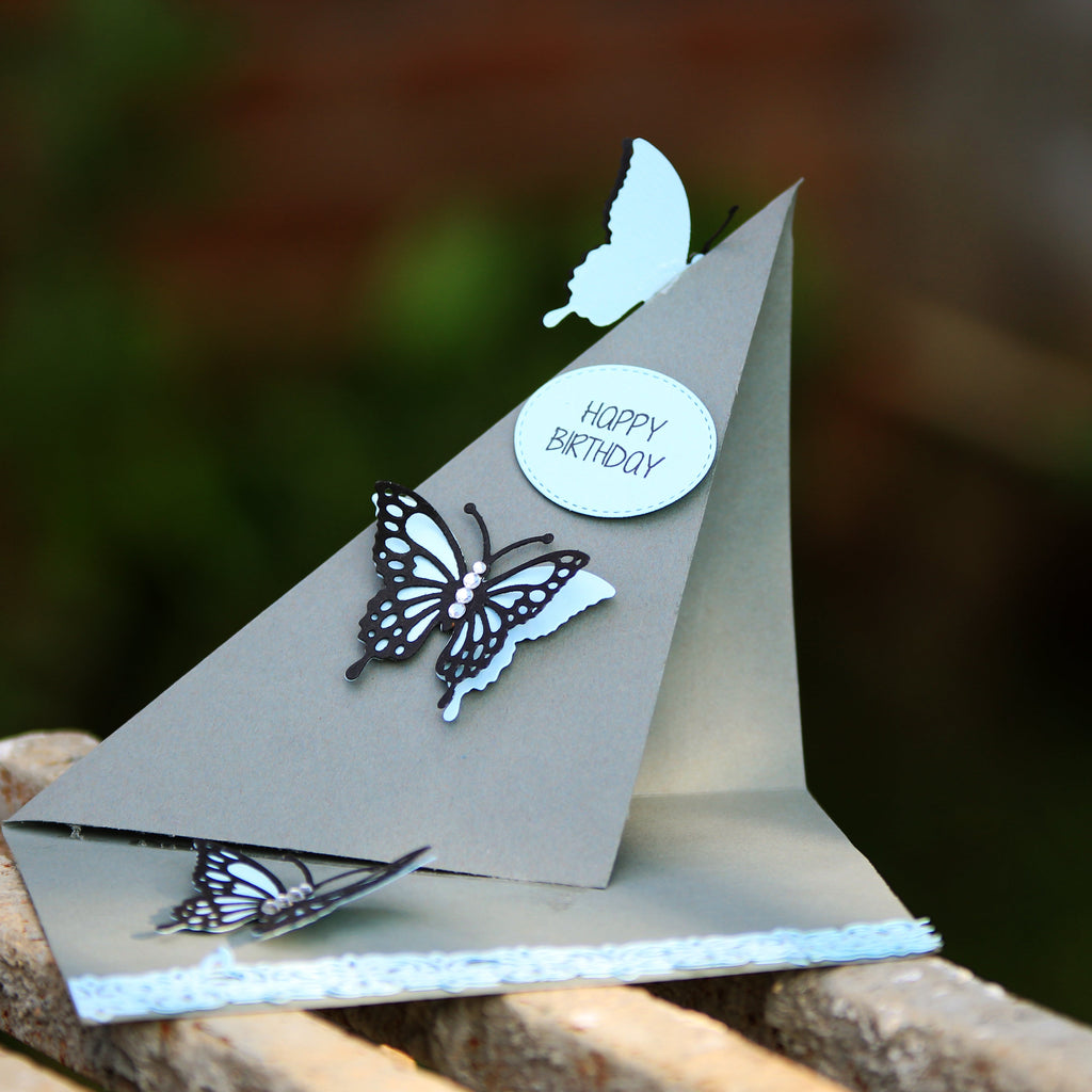 Thin Cut Dies Beauteous Butterflies 6.7 X 5.1Cm 6.6 X 5Cm 2Pc