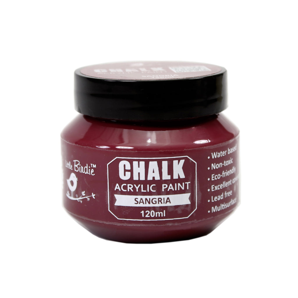 Home Decor Chalk Paint Sangria 120ml Bottle