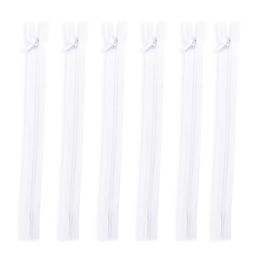 Zipper White 8 Inch 6Pc Pbhc Jy