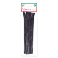 Zipper Black 8 Inch 6Pc Pbhc Jy