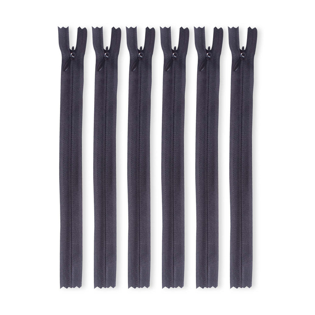 Zipper Black 8 Inch 6Pc Pbhc Jy