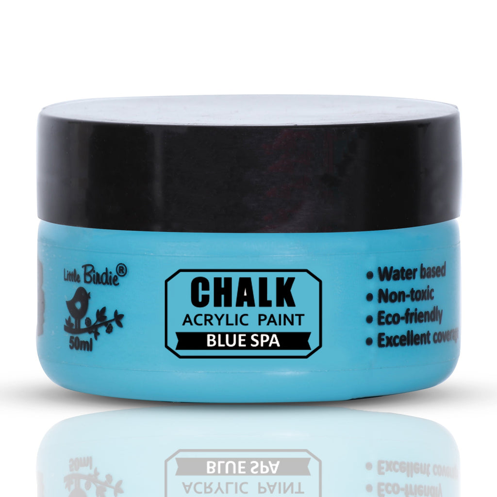 Home Decor Chalk Paint Blue Spa 50ml Bottle