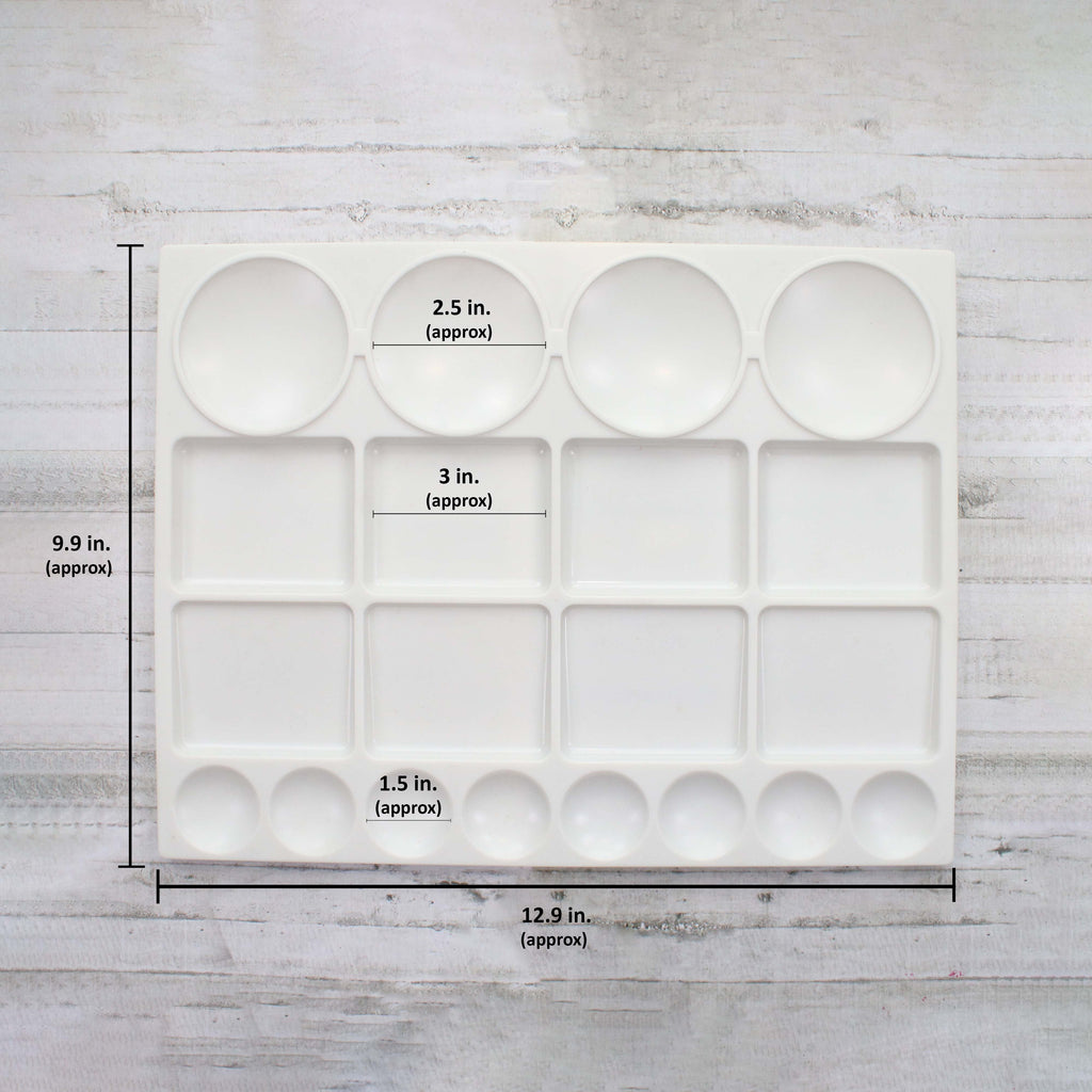Artists Plastic Palette 12.9inch X 9.9inch 20 Well 1pc