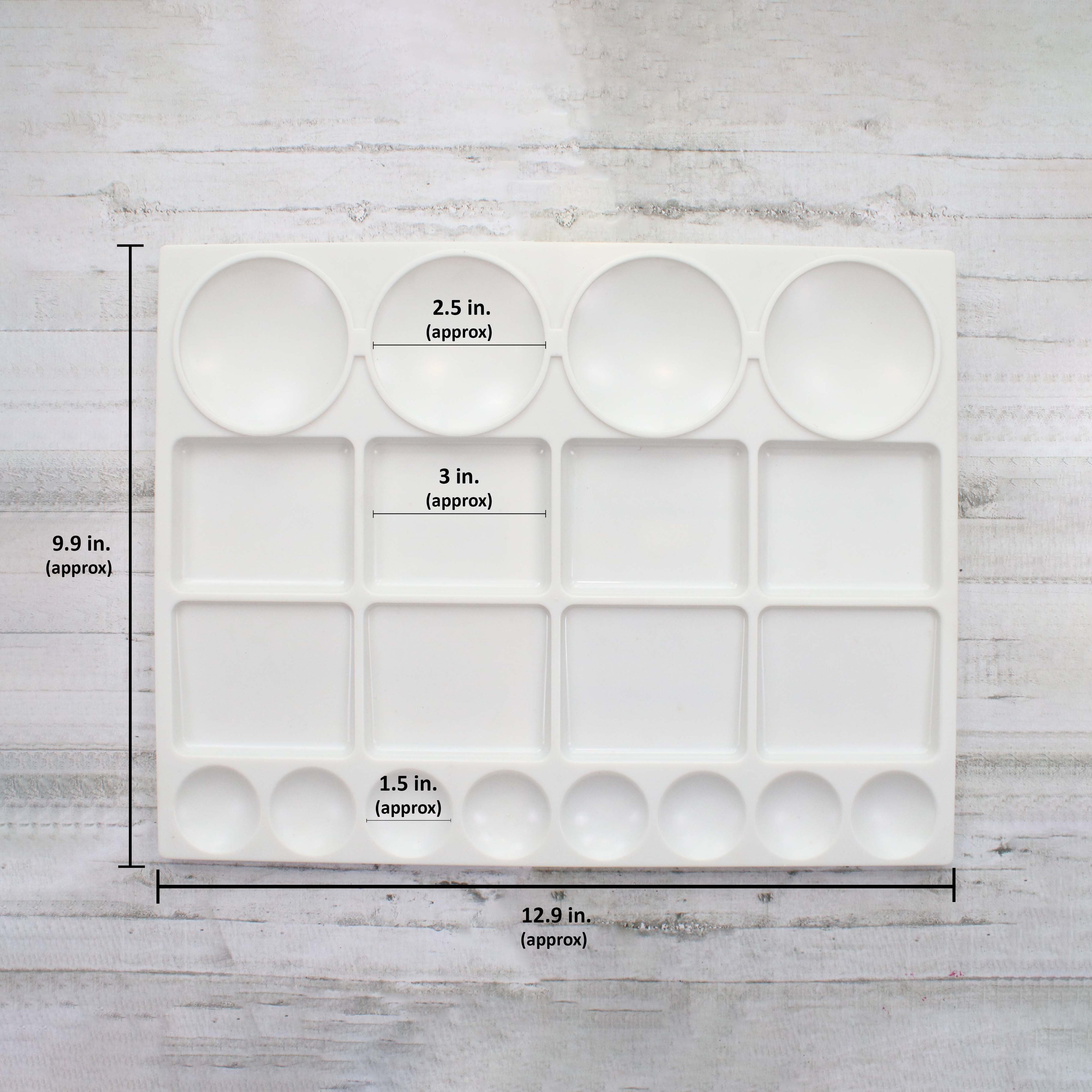 Artists Plastic Palette 12.9inch X 9.9inch 20 Well 1pc