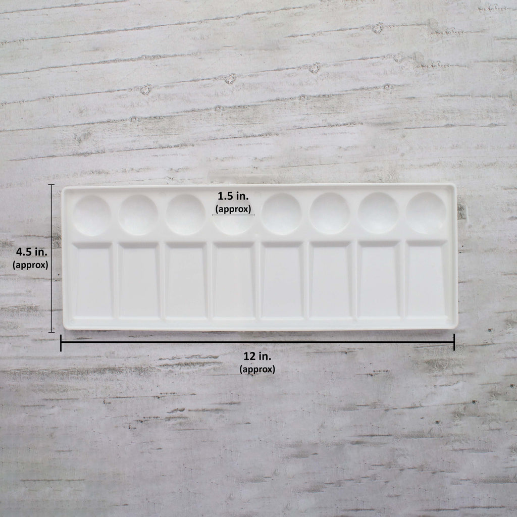 Artists Plastic Palette 4-1/2inch X 12inch Try 16 Well 1pc