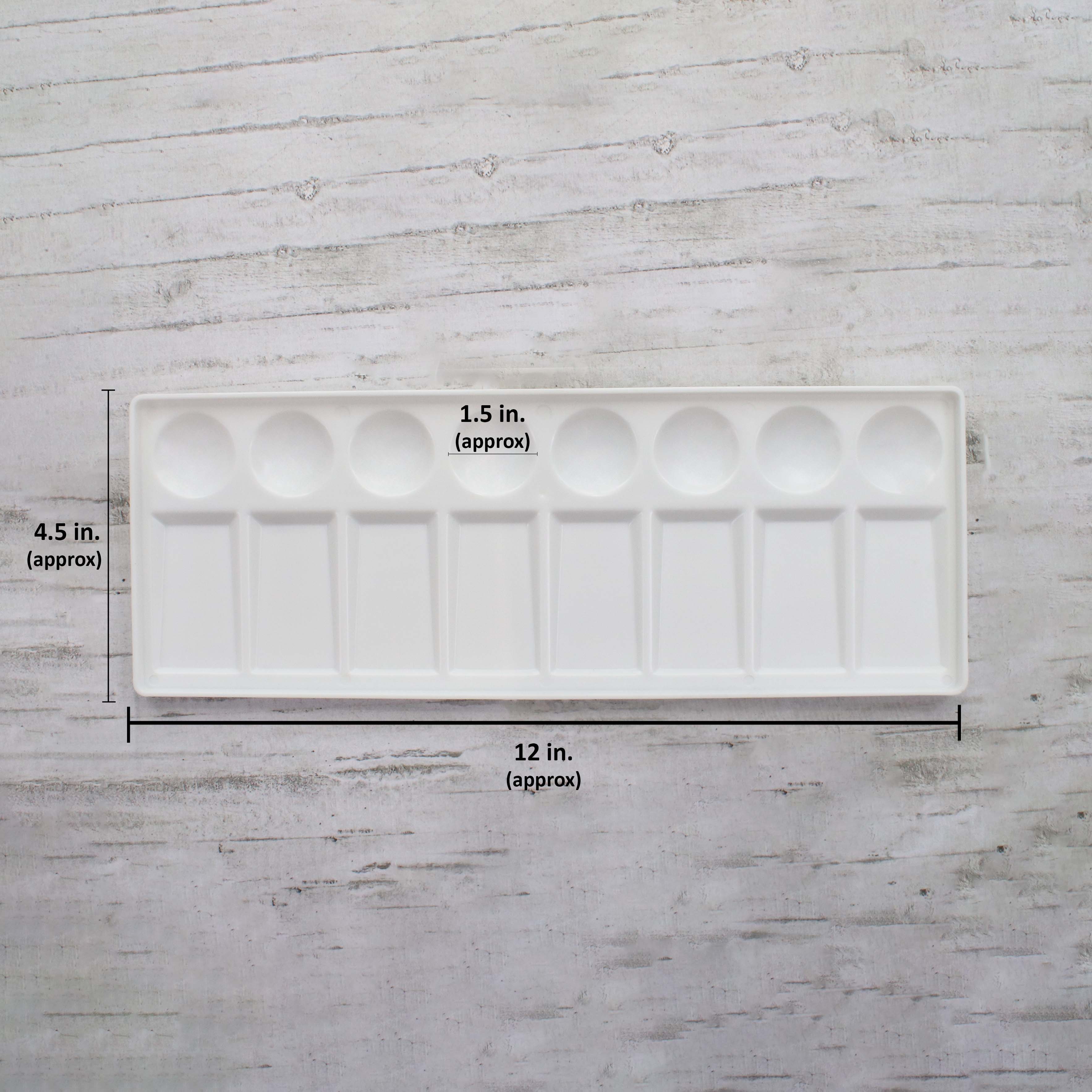 Artists Plastic Palette 4-1/2inch X 12inch Try 16 Well 1pc
