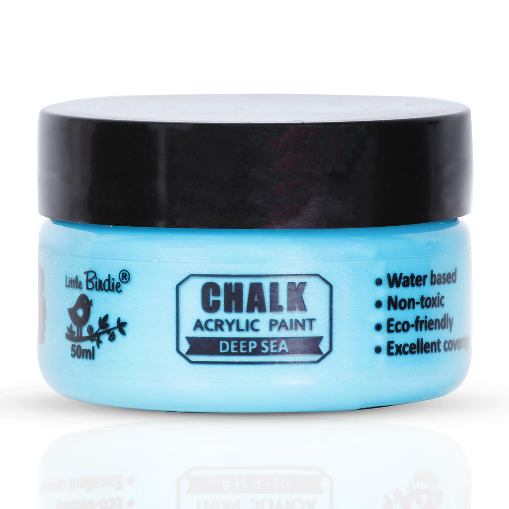 Home Decor Chalk Paint Deep Sea 50ml Bottle