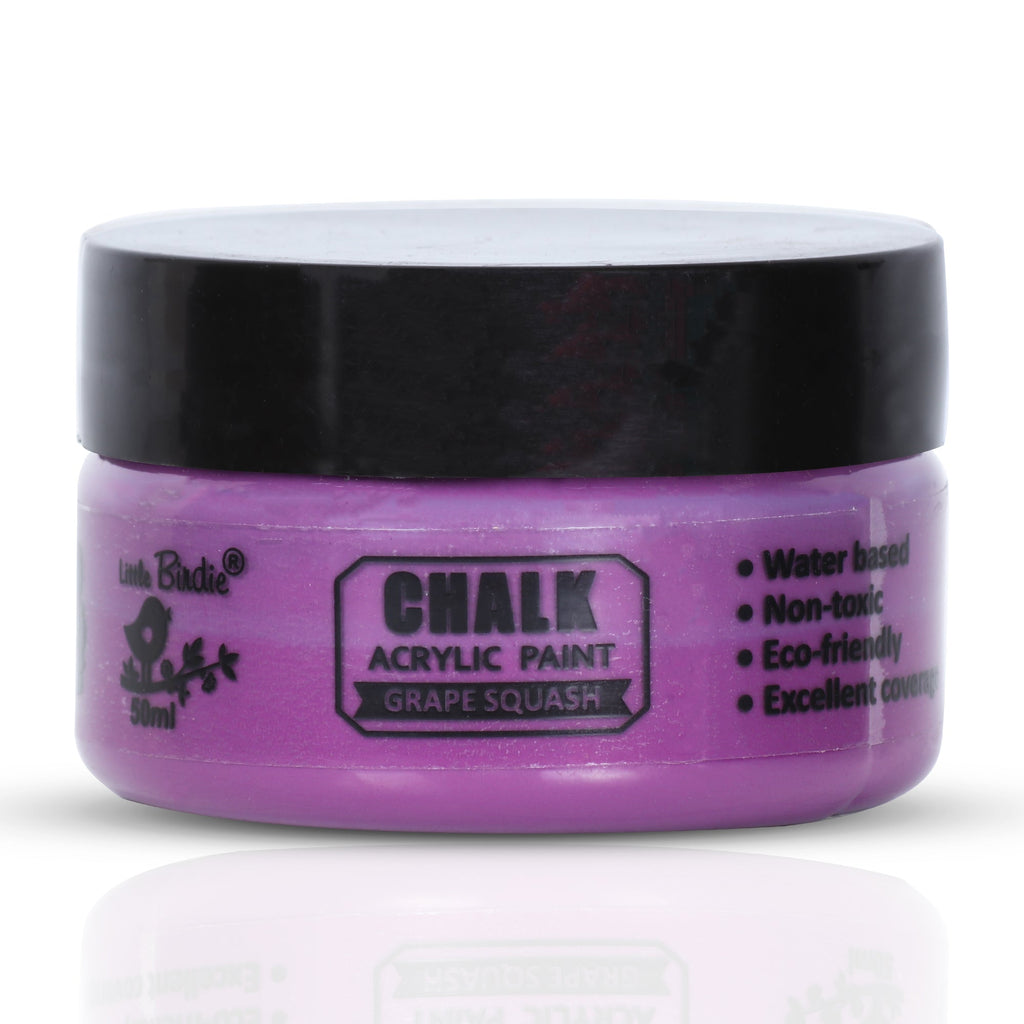 Home Decor Chalk Paint Grape Squash 50ml Bottle