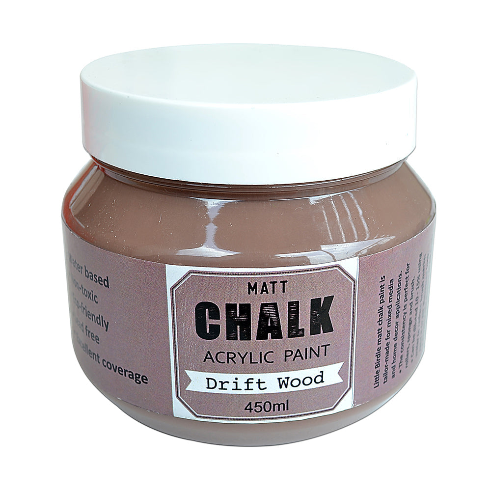 Home Decor Chalk Paint Drift Wood 450ml Jar