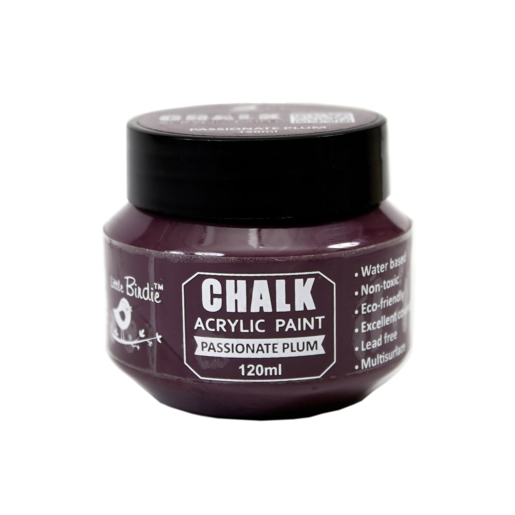 Home Decor Chalk Paint Passionate Plum 120ml Bottle