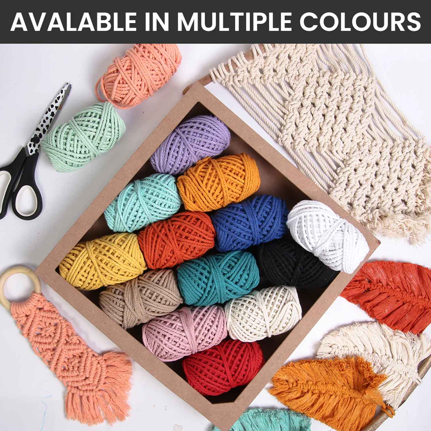 Macrame Cotton Twisted Cord - Teal Green 3mm 3Ply 25Mtr 1Roll