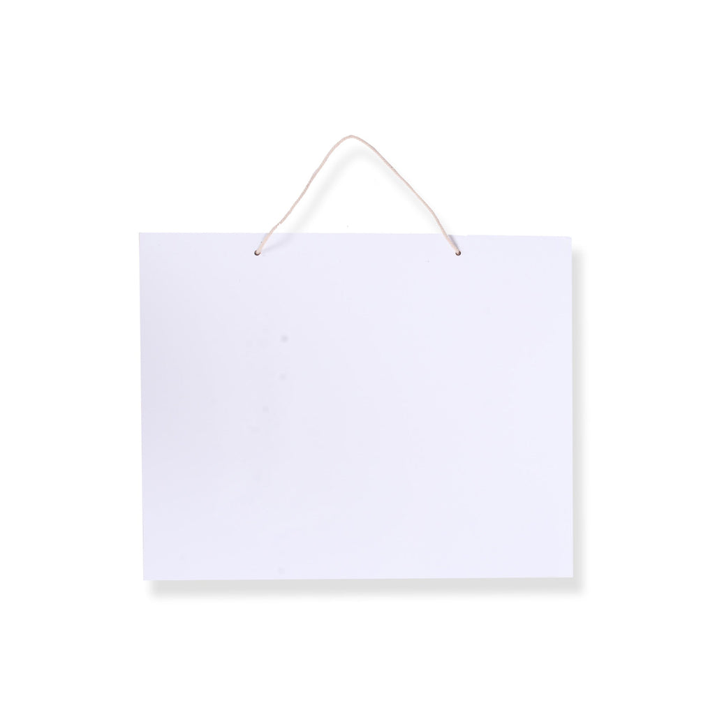 Creative Hanging White Marker Board Landscape Rectangular W6 X H4Inch 5.5Mm Thick 1Pc Lb