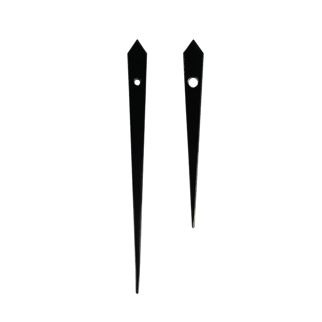 Clock Hands Hour And Minute Chronos Black Hour 10.6Cm; Minute 14.3Cm 2Pc Pbci Lb
