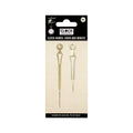 Clock Hands Hour And Minute Nyx Gold Hour 7Cm; Minute 9.1Cm 2Pc Pbci Lb