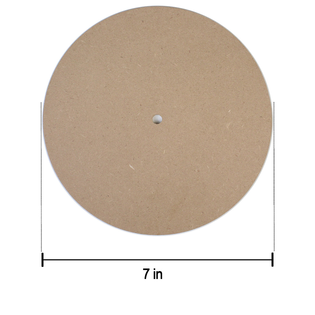Mdf Clock Face 7Inch Dia 5.5Mm Thick 1Pc Lb