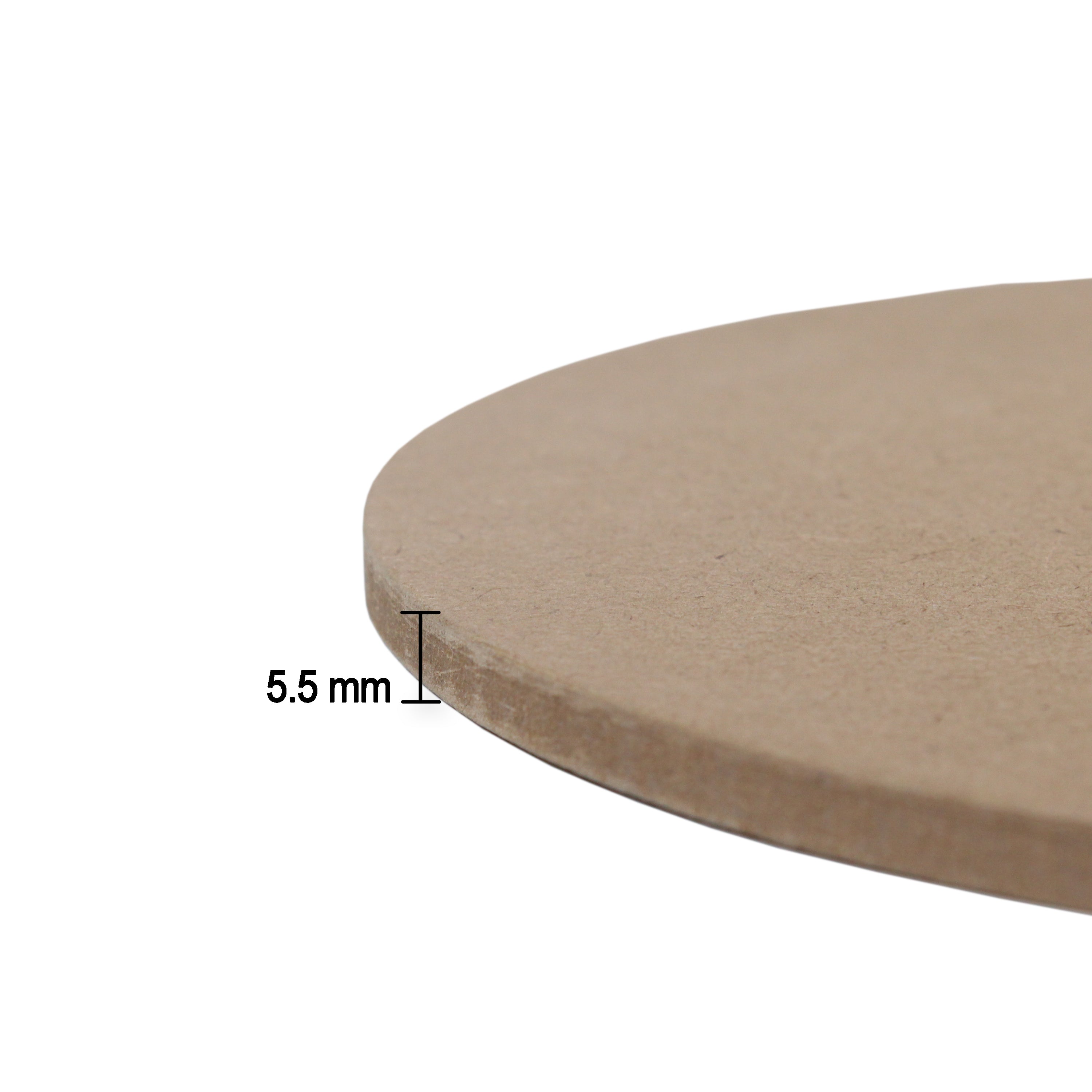 Mdf Clock Face 12Inch Dia 5.5Mm Thick 1Pc Lb