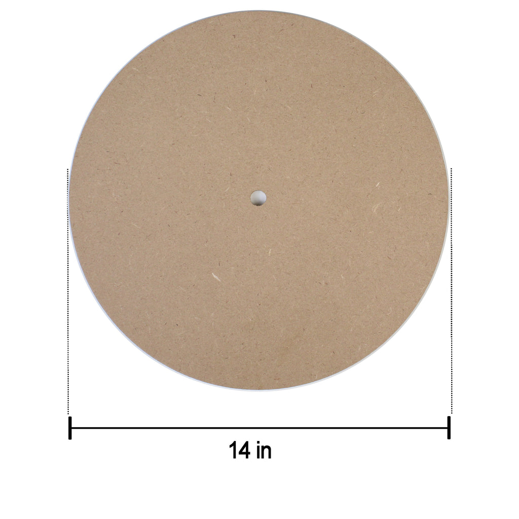 Mdf Clock Face 14Inch Dia 5.5Mm Thick 1Pc Lb