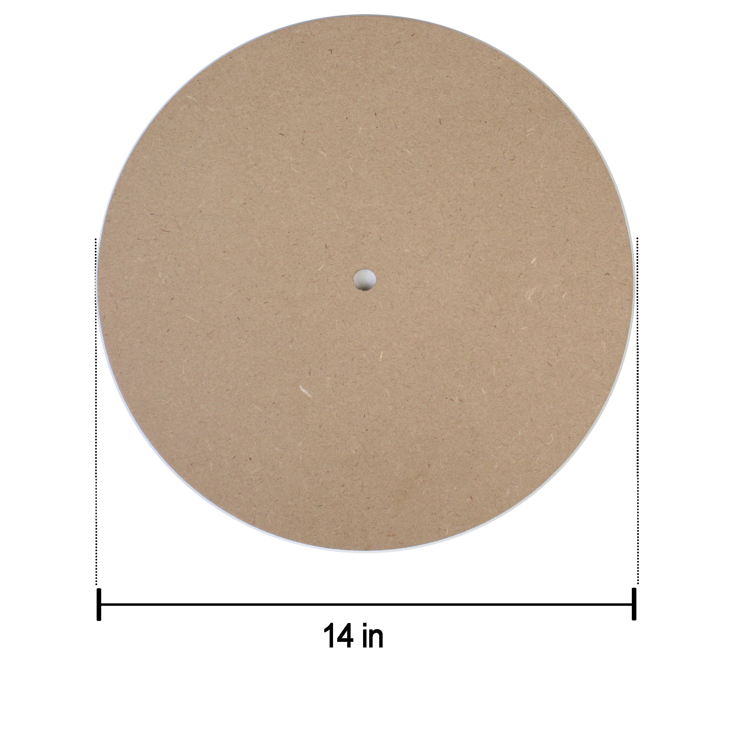 Mdf Clock Face 14Inch Dia 5.5Mm Thick 1Pc Lb