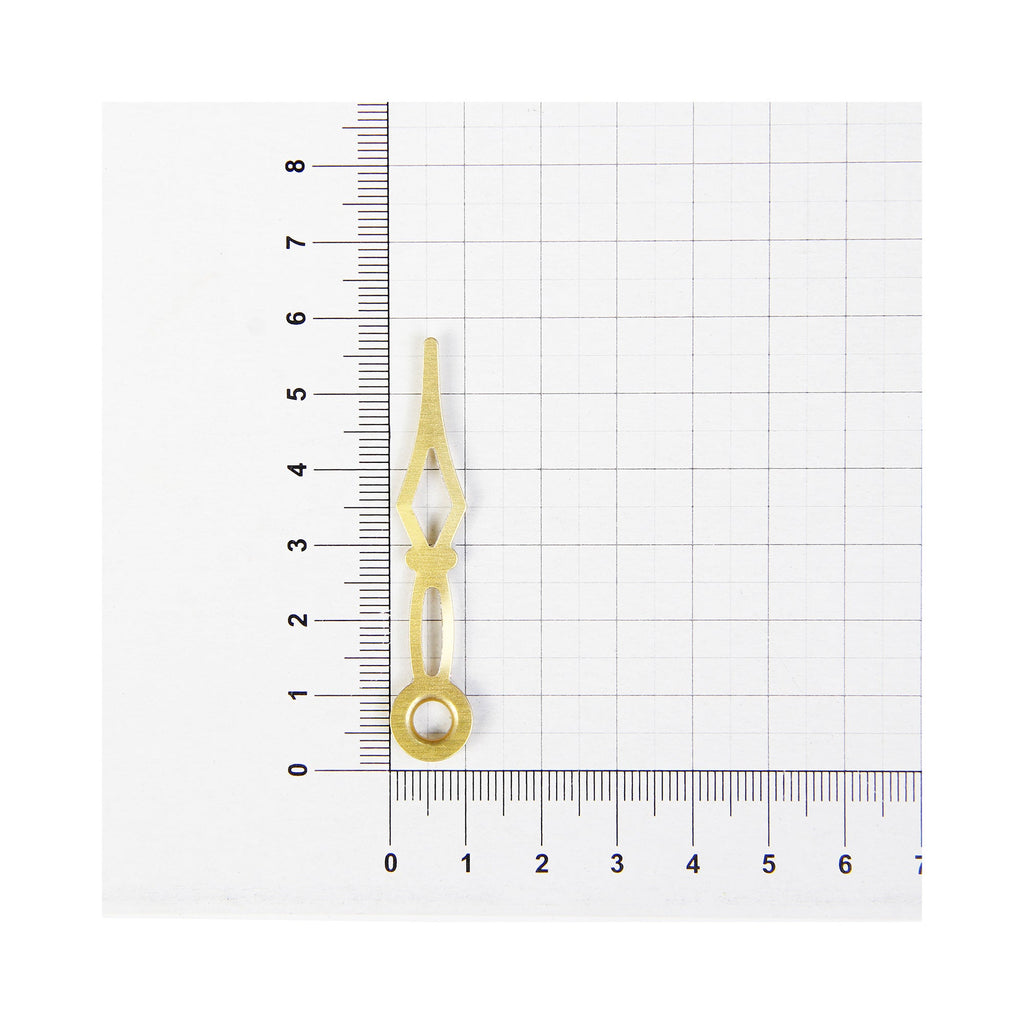 Clock Hands Hour And Minute Dimond Gold Hour 5.7Cm; Minute 7.4Cm 2Pc Pbci Ib
