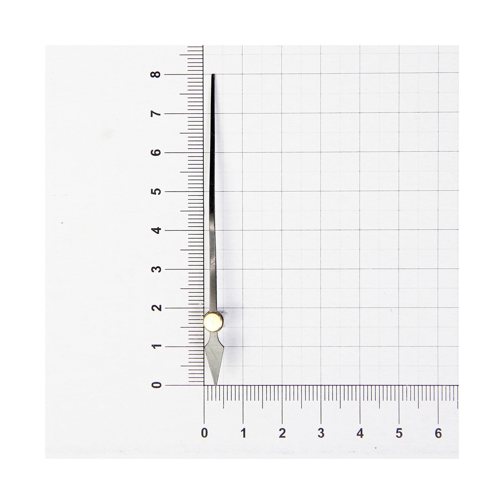 Clock Hand Second Diamond Black 8Cm 1Pc Pbci Ib