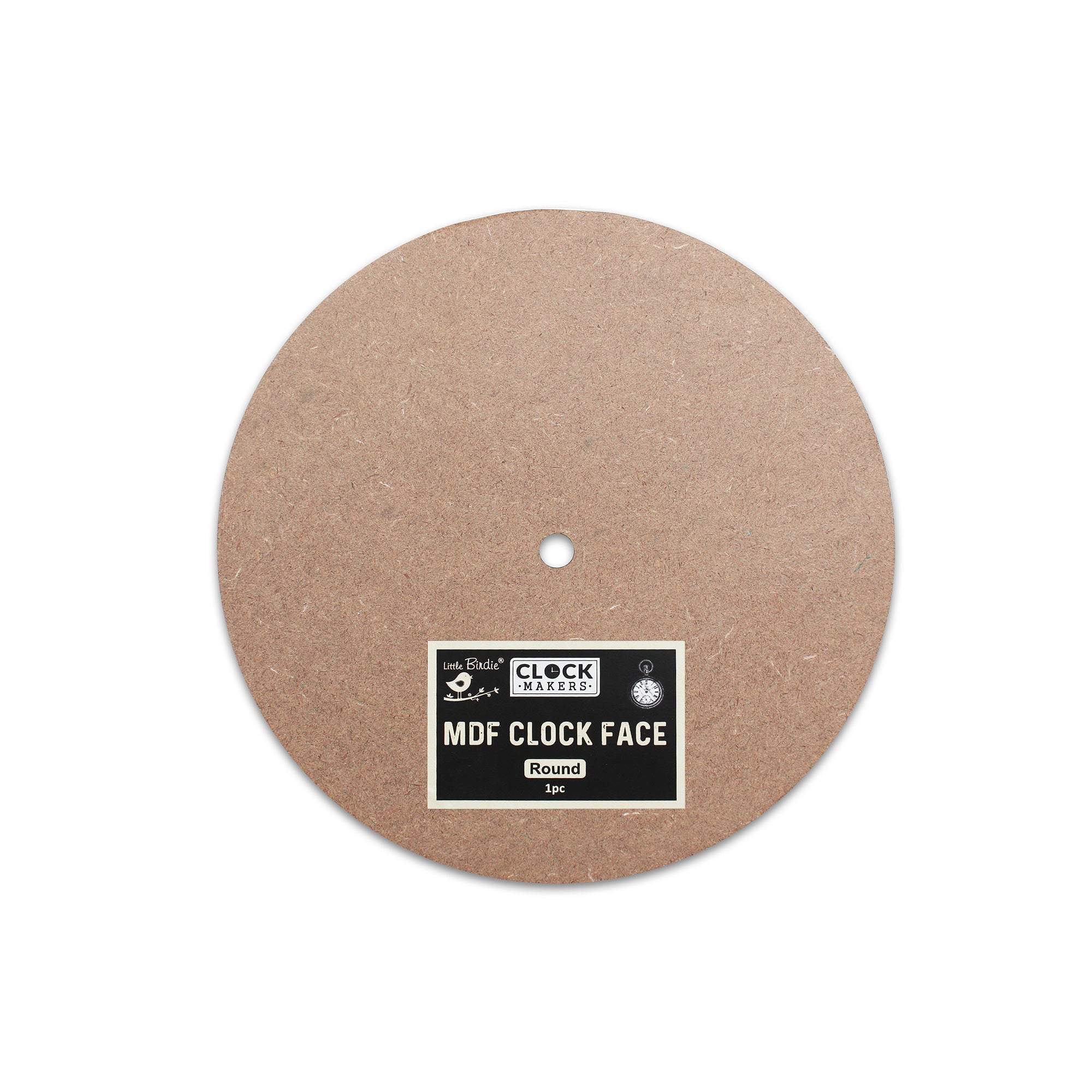 Little Birdie MDF Clock Base Round 18mm 6inch 1pc