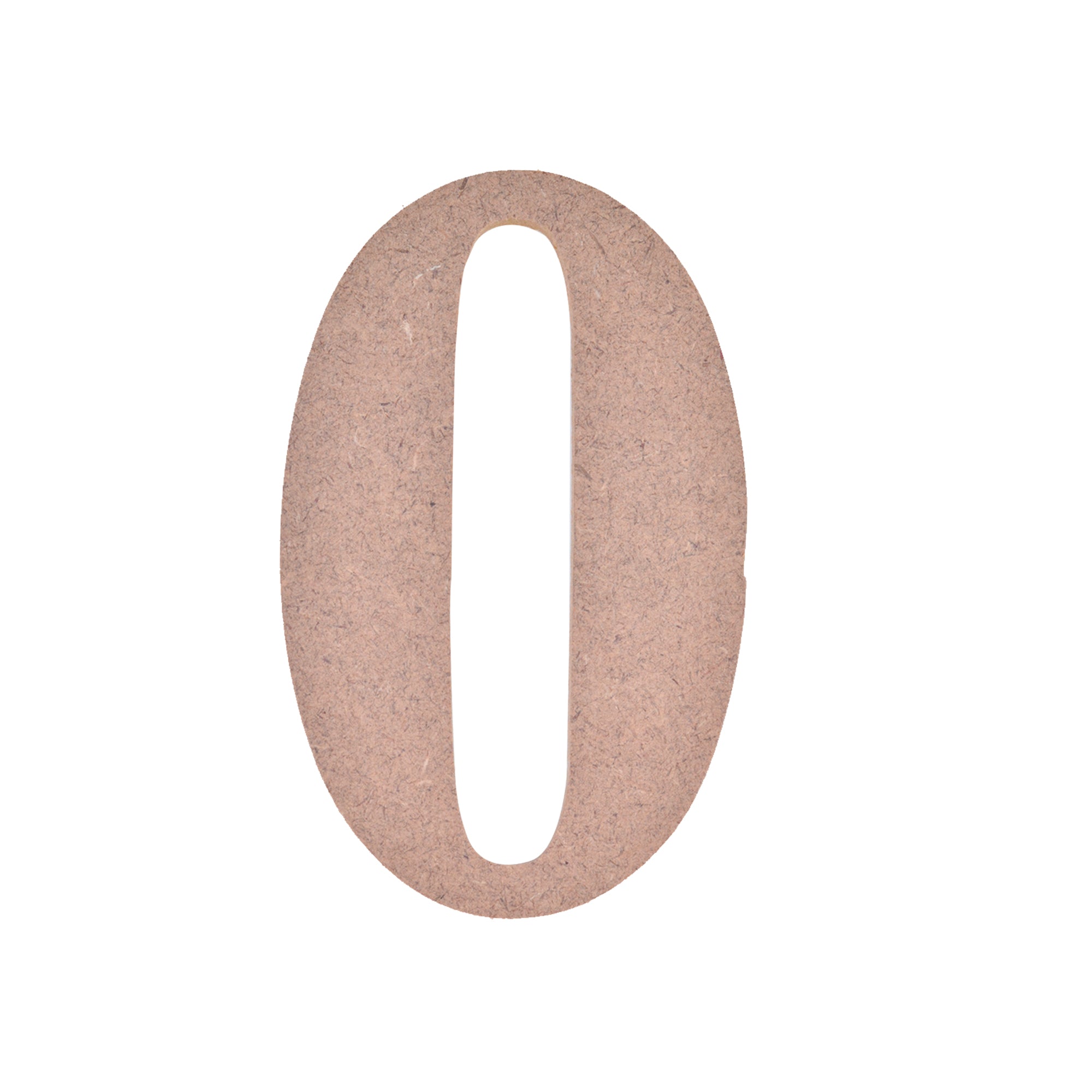 MDF Numerical 0 2.6 X 4Inch 5.5Mm Thick 1Pc Lb