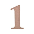 MDF Numerical 1 2.6 X 4Inch 5.5Mm Thick 1Pc Lb