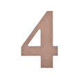 MDF Numerical 4 2.6 X 4Inch 5.5Mm Thick 1Pc Lb