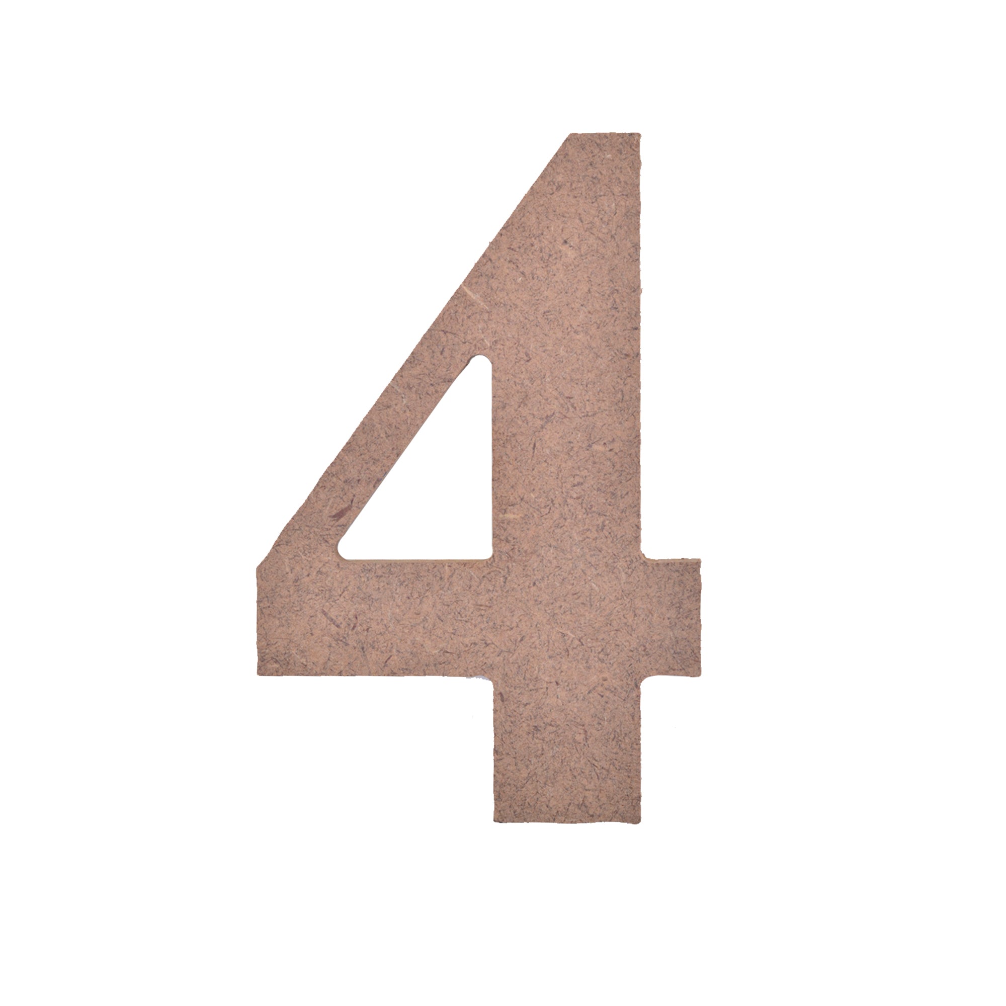 MDF Numerical 4 2.6 X 4Inch 5.5Mm Thick 1Pc Lb