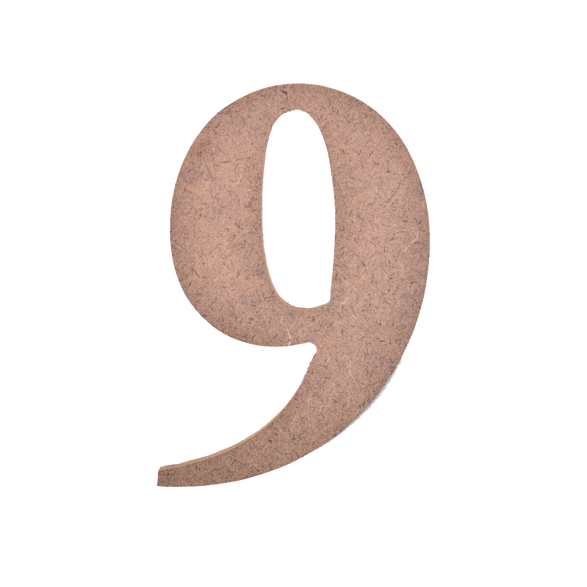 MDF Numerical 9 2.6 X 4Inch 5.5Mm Thick 1Pc Lb