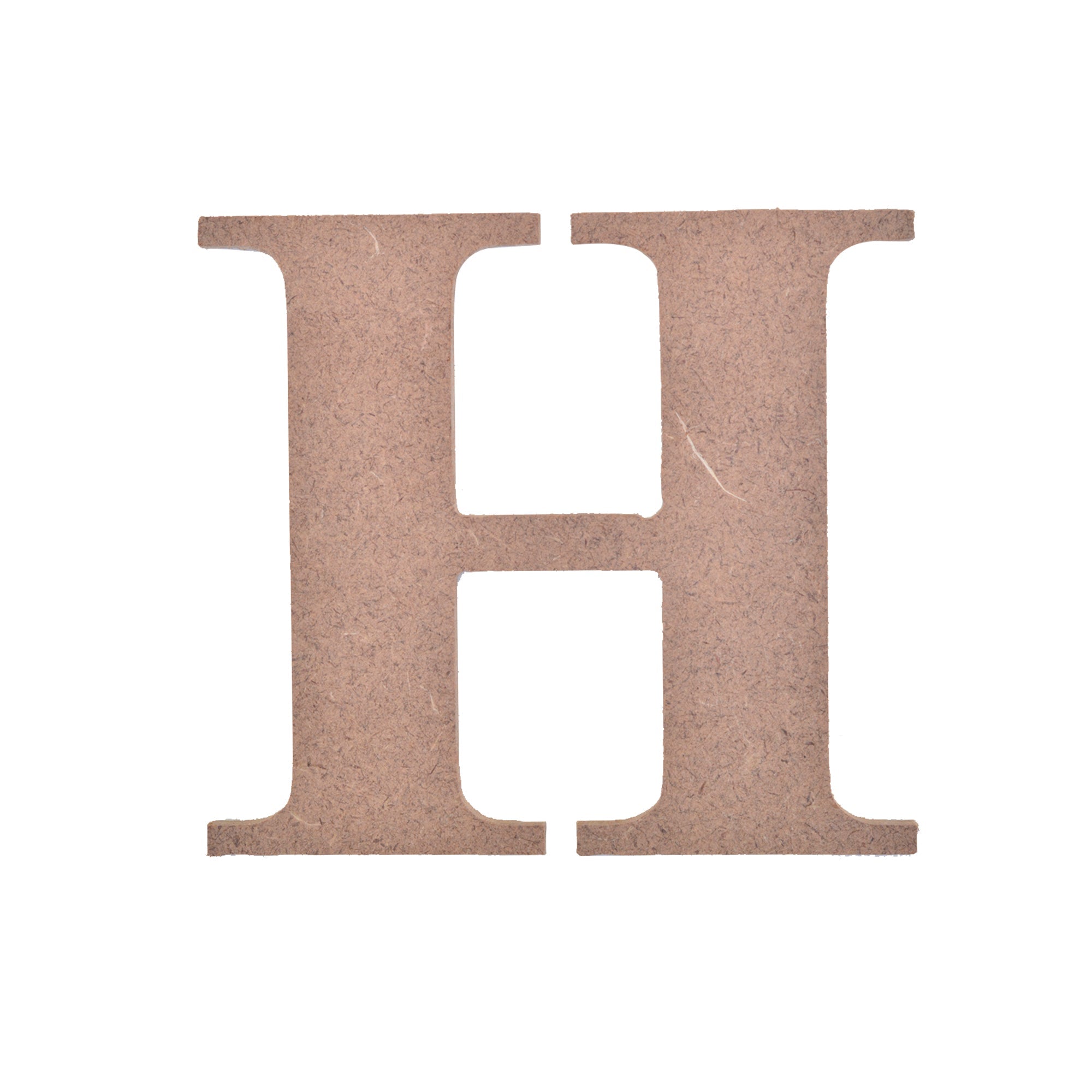 MDF Alphabet Upper Case H 4.5 X 4Inch 5.5Mm Thick 1Pc Lb