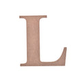 MDF Alphabet Upper Case L 3.5 X 4Inch 5.5Mm Thick 1Pc Lb