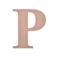 MDF Alphabet Upper Case P 3 X 4Inch 5.5Mm Thick 1Pc Lb