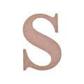 MDF Alphabet Upper Case S 3 X 4Inch 5.5Mm Thick 1Pc Lb