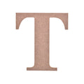 MDF Alphabet Upper Case T 3.5 X 4Inch 5.5Mm Thick 1Pc Lb