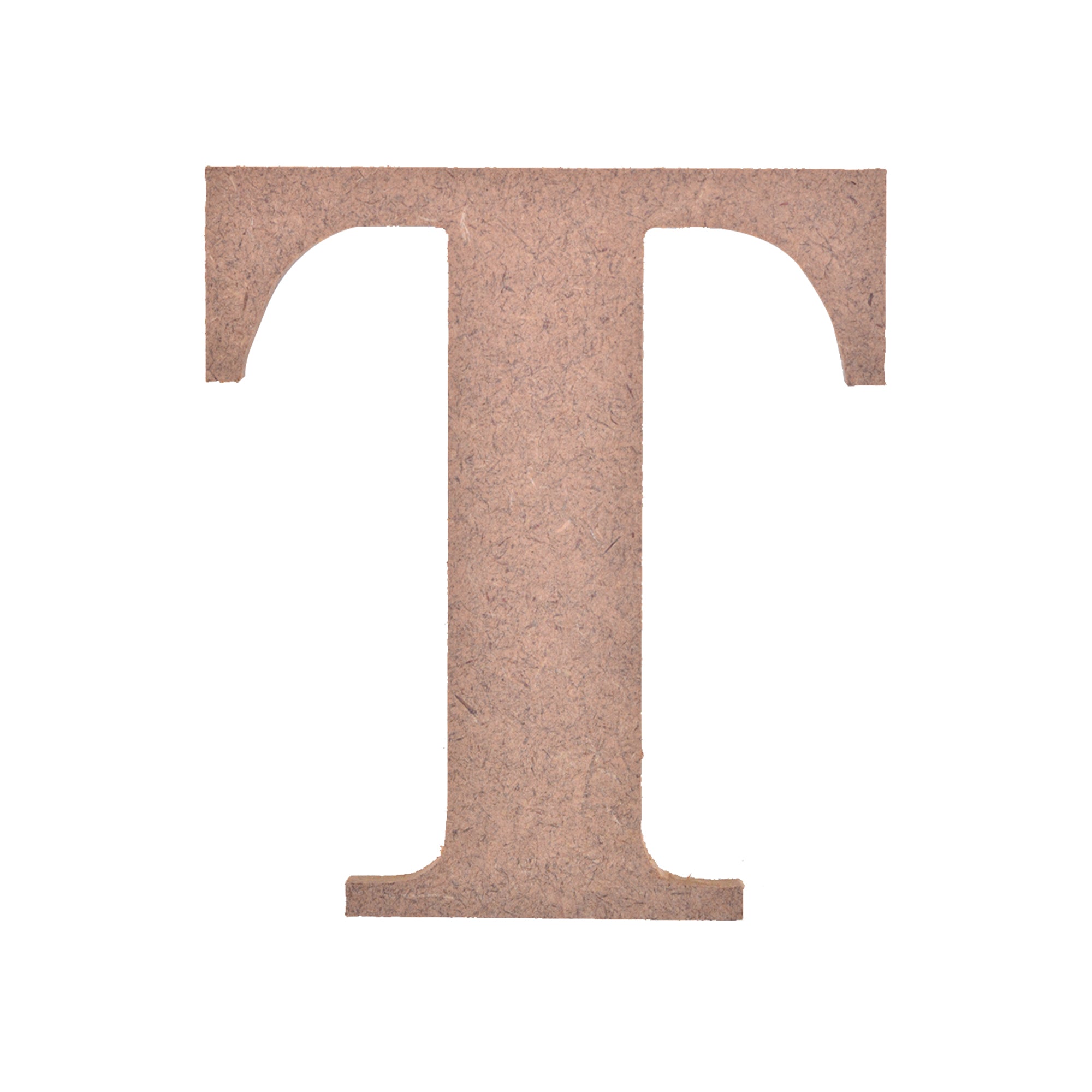 MDF Alphabet Upper Case T 3.5 X 4Inch 5.5Mm Thick 1Pc Lb
