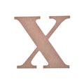 MDF Alphabet Upper Case X 4 X 4Inch 5.5Mm Thick 1Pc Lb