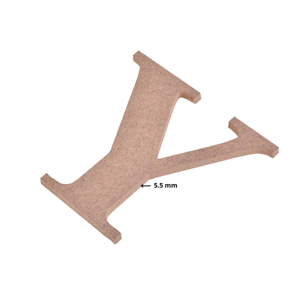MDF Alphabet Upper Case Y 4 X 4Inch 5.5Mm Thick 1Pc Lb